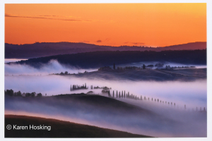 Daniel Charbonnet Memorial Award for Best Phototravel    "Tuscany Sunrise"   by  Karen Hosking
