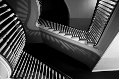 Class A Monochrome Image of the Year "Stairwell of Hartness House" by Barbara Brissenden of Merrimack Valley Camera Club (MA)