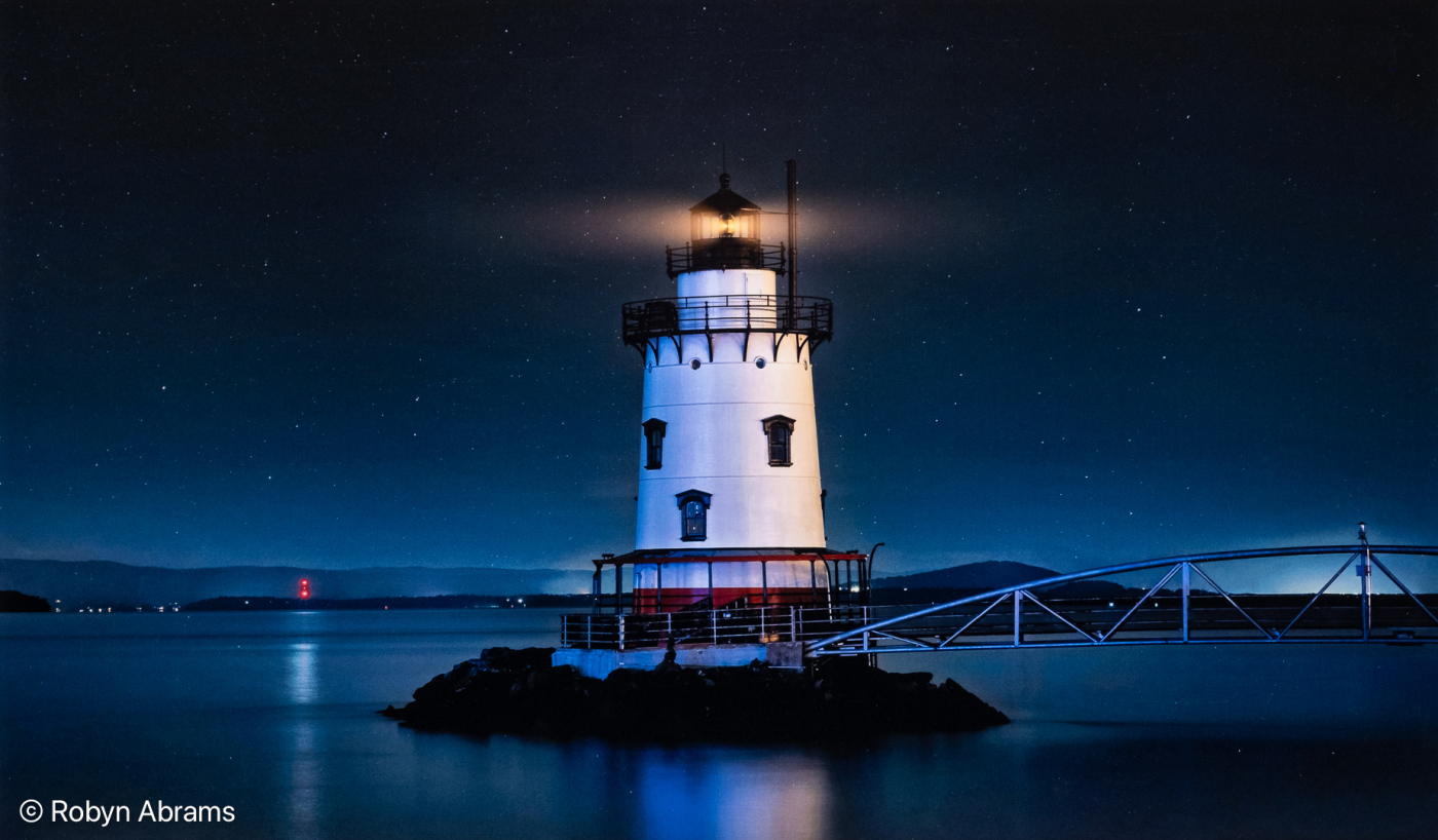 Judge Raj Alamanda's Color Choice   "Night Over Sleepy Hollow Light"   by Robyn Abrams of Flagpole Photographers of Newtown (CT)