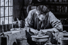 Judge Jim Coutre's Monochrome Choice   "Hands at Work"   by Sandy Schill, MNEC of Flagpole Photographers of Newtown (CT)