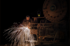 Honor Award "George Works the Night Shift" by Bob Ferrante of Simsbury Camera Club (CT)