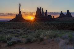 Honor Award “Totem Pole Sunrise Monument Valley” by Ron York of Cape Cod Art Center (MA)